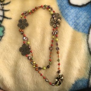 Earrings and necklace from Charming Charlie's