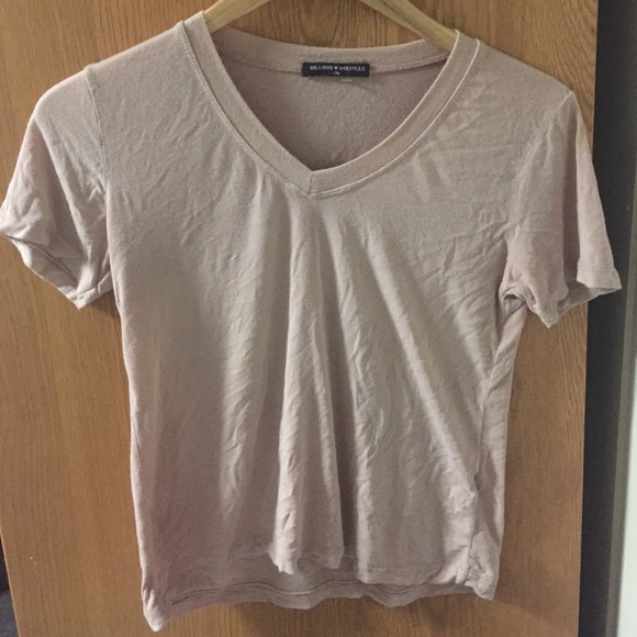 Brandy Melville V Neck Tee 