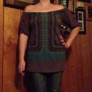 Off shoulder super cute long shirt