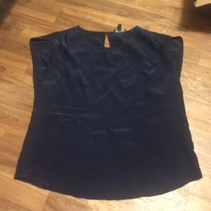 Jcrew silk navy top