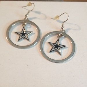 Dallas Cowboy Earrings!! Worn once!