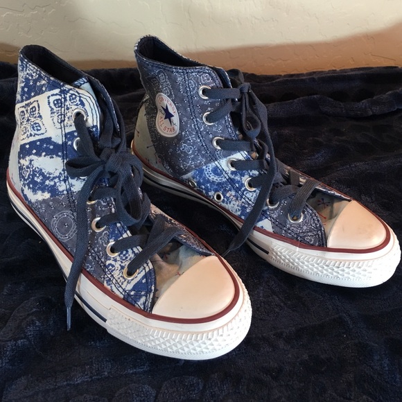 blue bandana chucks