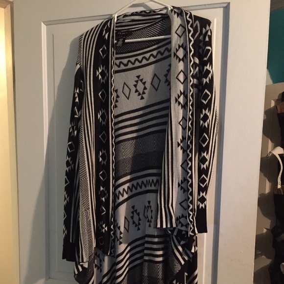 Aztec printed cardigan
