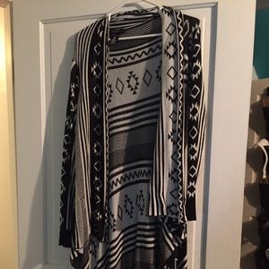 Aztec printed cardigan