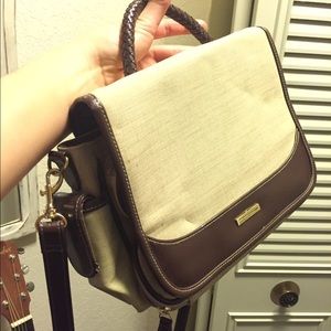 Tan Long Strap Purse