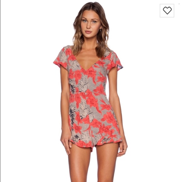 For Love and Lemons Pants - For Love and Lemons Mai Tai Orchid Romper