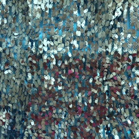 Strapless turquoise dress - Picture 2 of 2