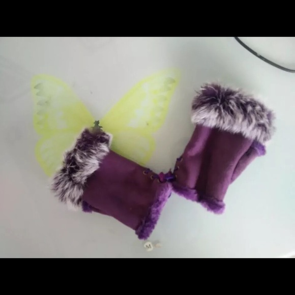 Rabbit Fur Fingerless Gloves