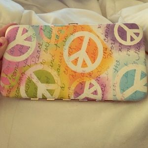 Peace sign wallet