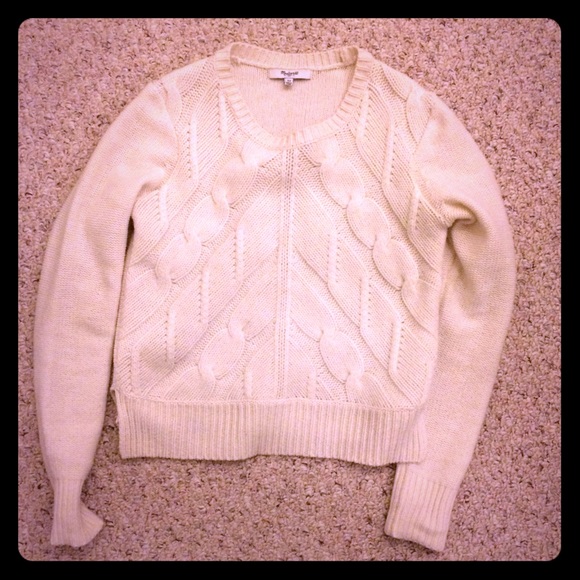Madewell chevron crop sweater