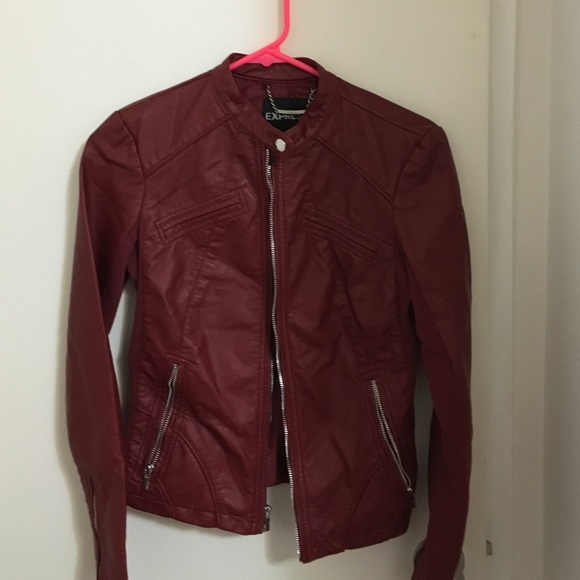 Gorgeous Red Faux Leather Jacket - lowest price!