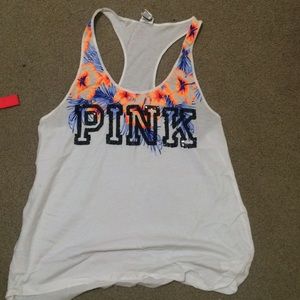 VS Pink Sequin Tank Top
