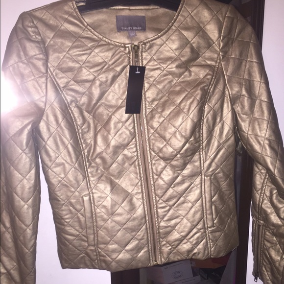 Tinley Road Quilted Vegan Leather Jacket