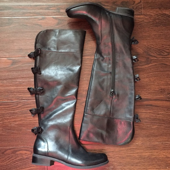 Gianni binni bow back riding boots
