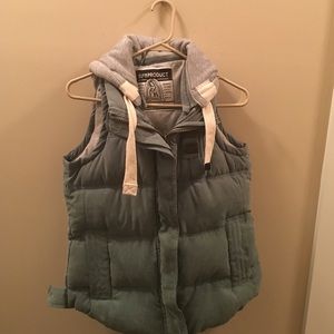 Light green puffer vest