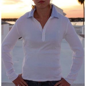 Ralph Lauren Polo With Pinstripe Collar