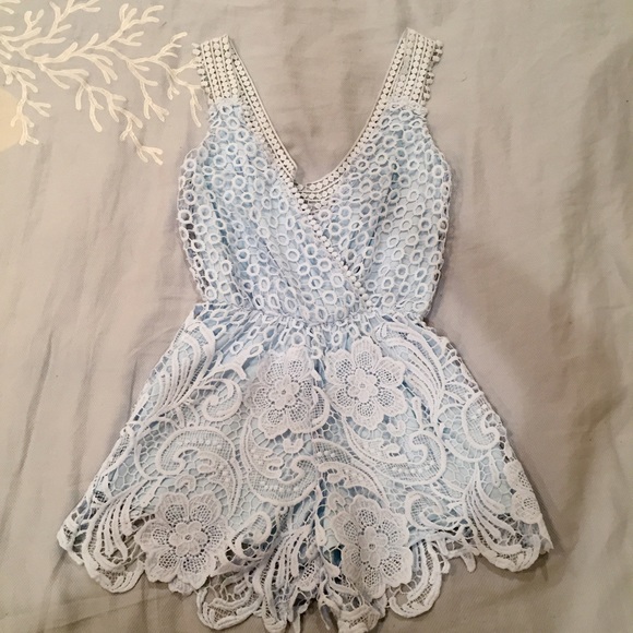 Baby Blue Romper