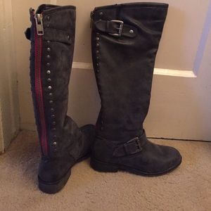 EUC Madden Girl Black "Cactuss" Boots sz 6