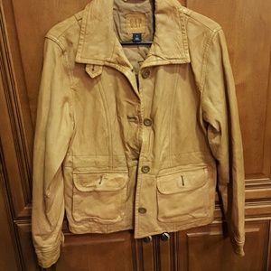 Natural glove leather  jacket
