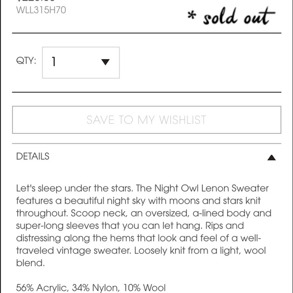 💥FLASH SALE💥 🆕 Wildfox Night Owl Lenon Sweater - Picture 2 of 4