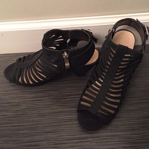 Cage bootie sandals