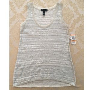 🌟FINAL NEW INC metallic knit tank top small