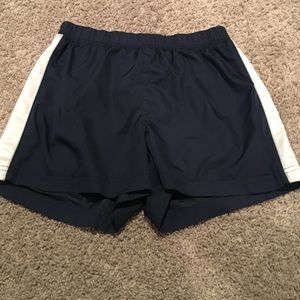 navy blue athletic shorts