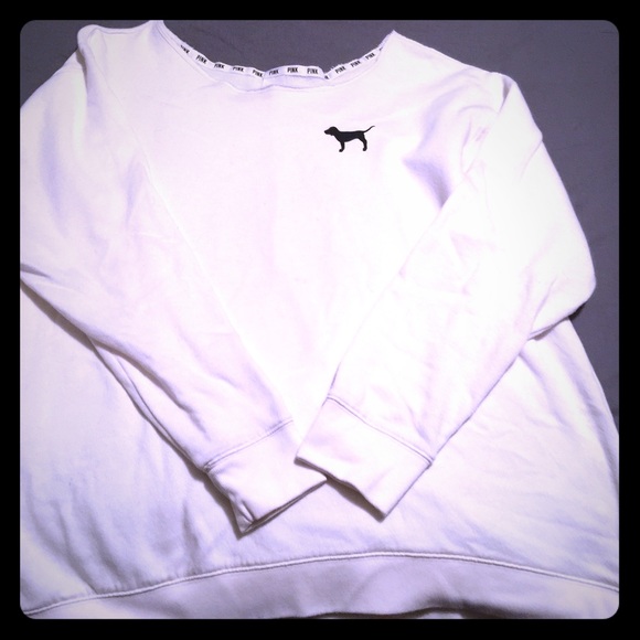 PINK Victoria Secret off the shoulder sweatshirt