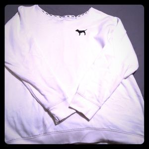 PINK Victoria Secret off the shoulder sweatshirt