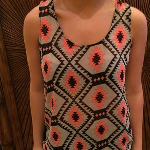 Aztec print Tank