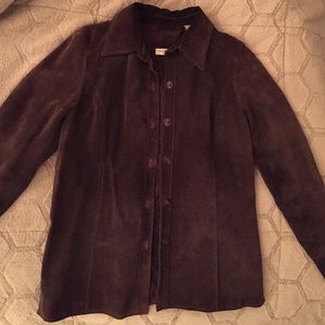 Brown suede jacket