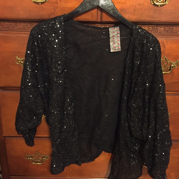 Sequined shrug