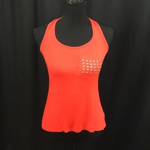 Charlotte russe front silver spikes tank top