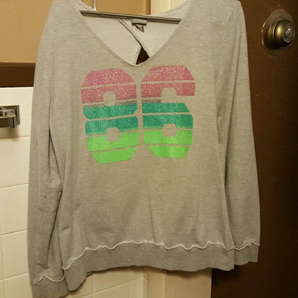 Vanity open back sweatshirt
