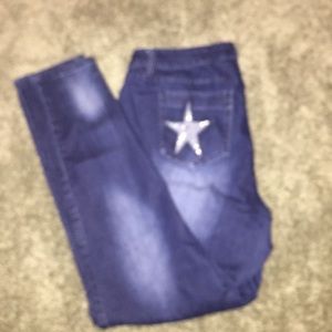 Dark blue skinny's
