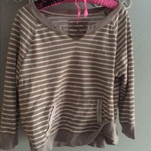 Striped sweater.