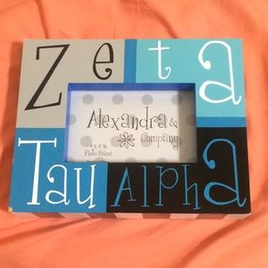 NWT Zeta Tau Alpha Picture Frame
