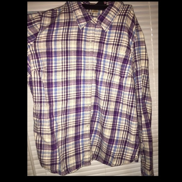 Flannel button down tee!