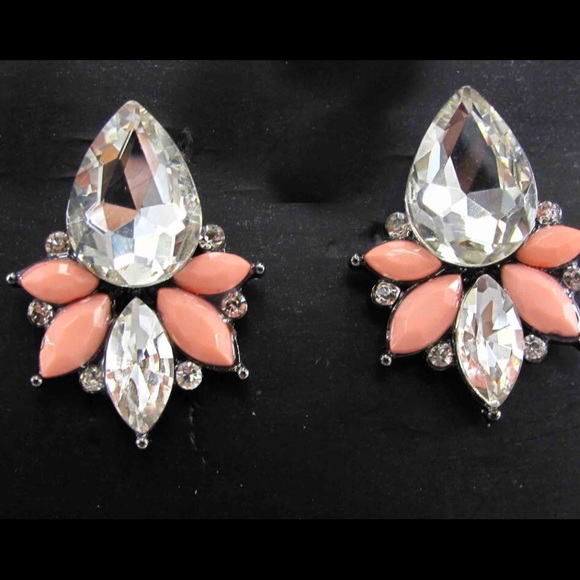 HP 6/13 & 8/21 CLASSY DUST PEACH DINNER EARRINGS❤️