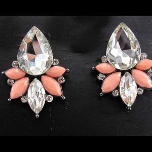 HP 6/13 & 8/21 CLASSY DUST PEACH DINNER EARRINGS❤️