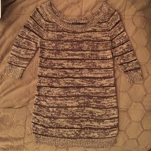 Gold-threaded Costa Blanca long sweater/dress.