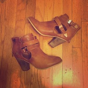Cognac Ankle Booties