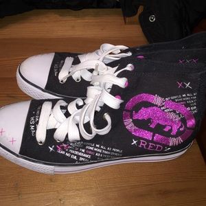 Eco Red high top sneakers