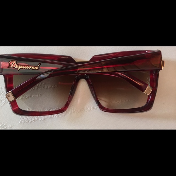 RUBY RED&GOLD DSQUARED2 SUNGLASSES - Picture 4 of 7