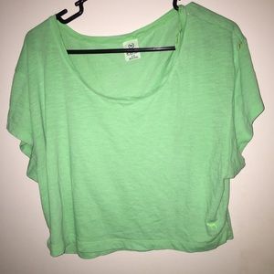 VS pink green blouse
