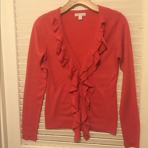 Cardigan with Ruffles