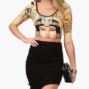 Egyptian Goddess Crop Top
