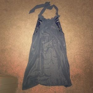 Sophisticated gray halter dress, size small
