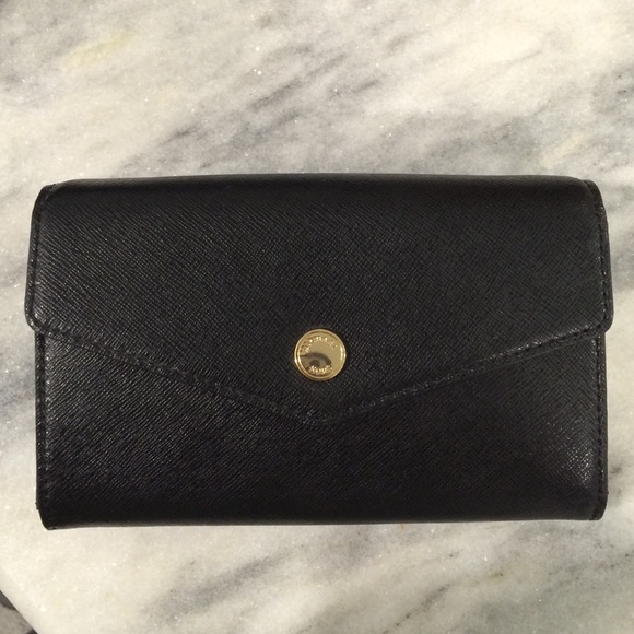 Michael Kors black wristlet