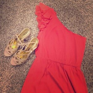 One shoulder party dress